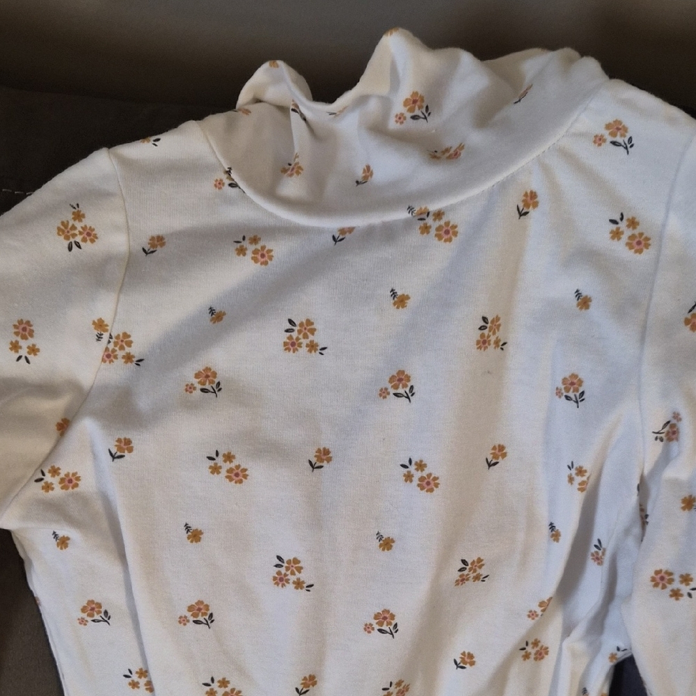 Rachel Zoe Cream Floral Kids Sweater